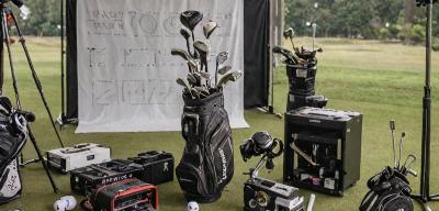 Professional golf club fitting setup